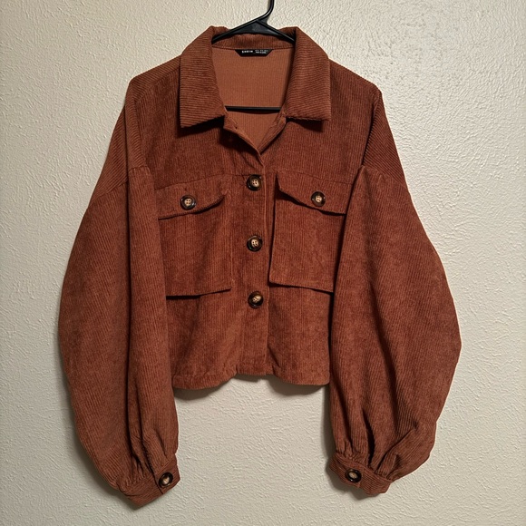 Brown Cropped Jacket - Picture 1 of 2